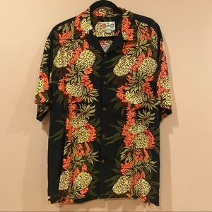 Hilo Hattie Hawaiian Original Mens Button Up Shirt